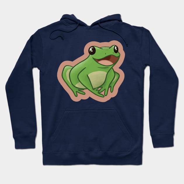 Happy Frog Hoodie by Unbrokeann